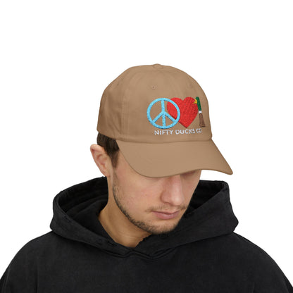 Peace Love and Ducks - Nifty Ducks Co - Classic Dad Cap