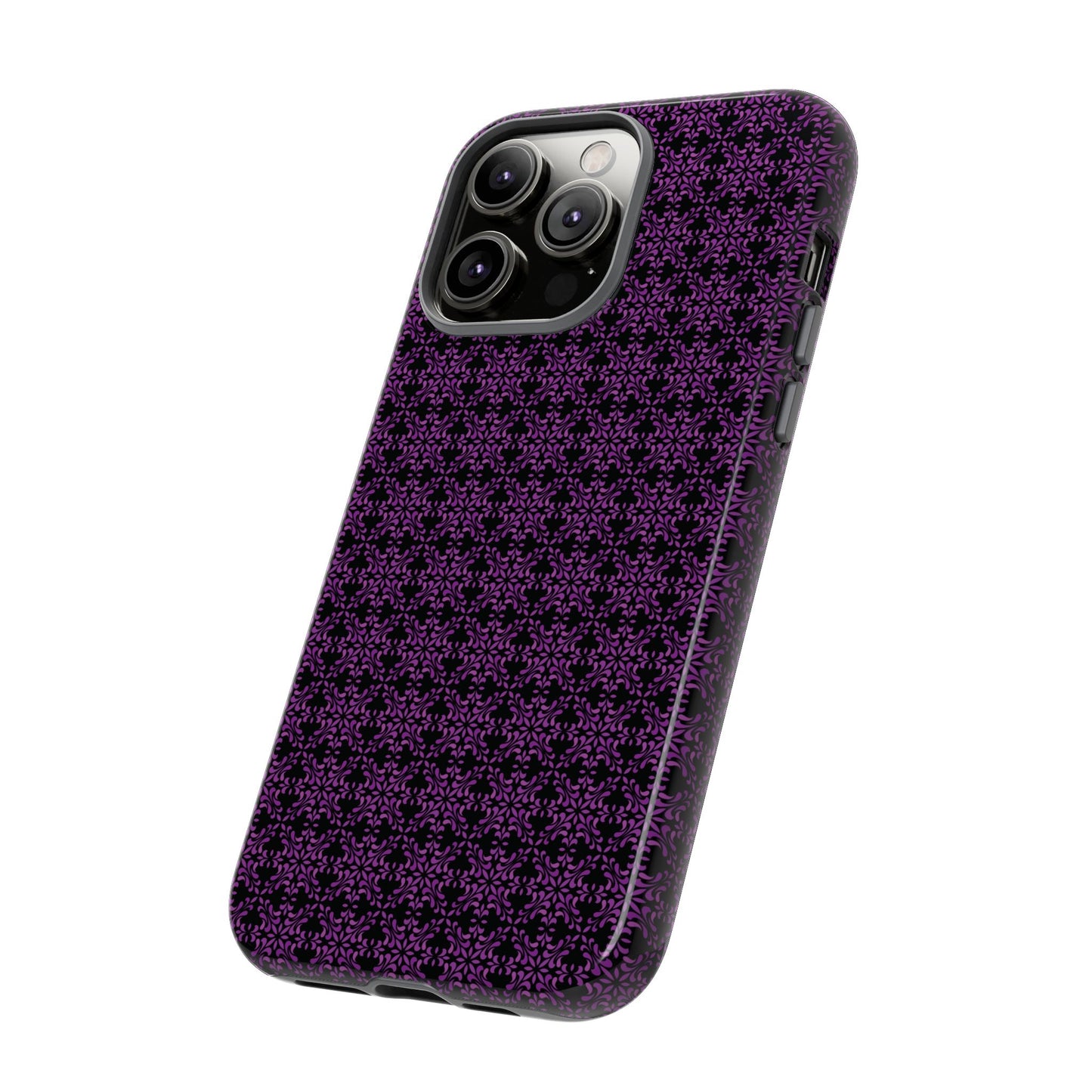 Vibrant Kaleidoscope - Purple - Black - Tough Cases