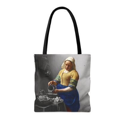 The Milkmaid - Johannes Vermeer - Tote Bag