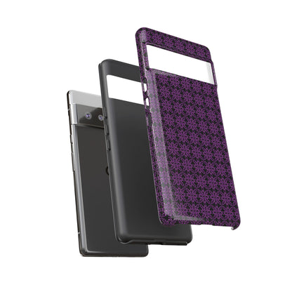 Vibrant Kaleidoscope - Purple - Black - Tough Cases