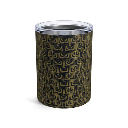 Art Deco 10 - Black 000000 - Tumbler 10oz