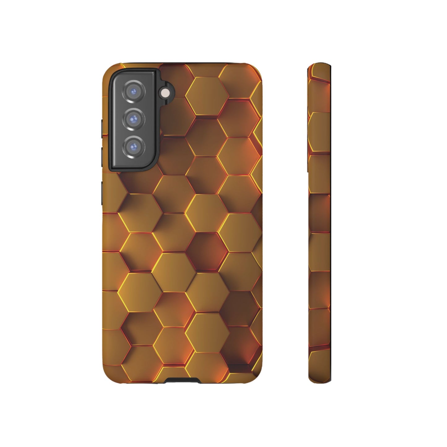 Hexagonal pattern - Gold - Tough Cases