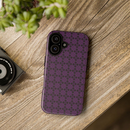 Vibrant Kaleidoscope - Purple - Black - Tough Cases