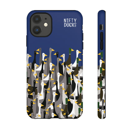 That is a LOT of ducks - Logo - Blue 003377 - Tough Cases