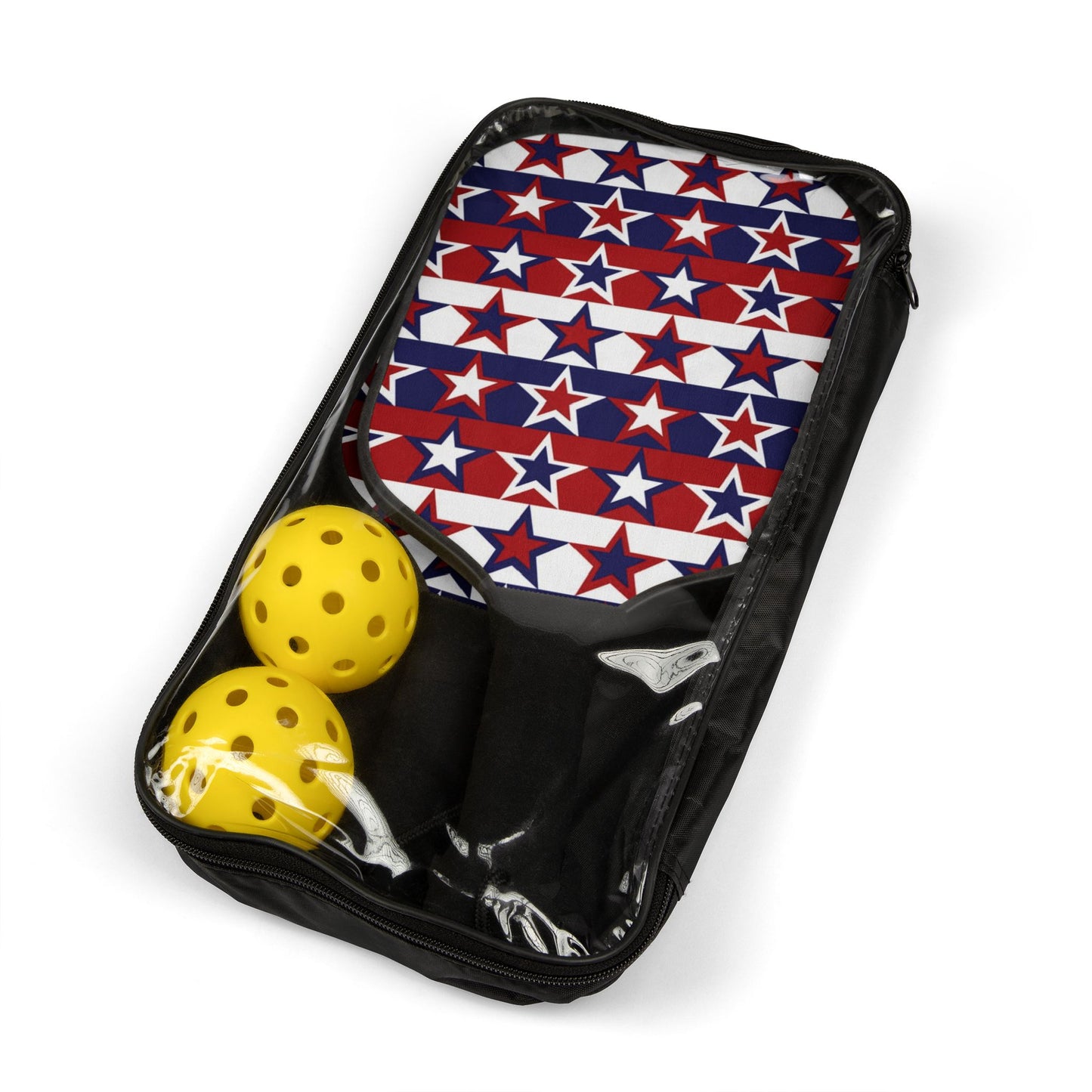 Red White and Blue Stars - Stripes - Pickleball Kit