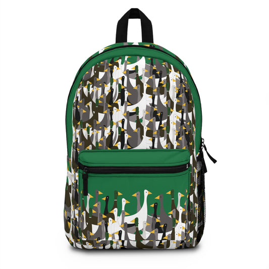 That is a LOT of ducks -  - Dark Green 057944 - Backpack