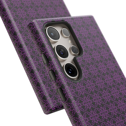 Vibrant Kaleidoscope - Purple - Black - Tough Cases