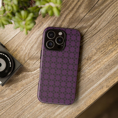 Vibrant Kaleidoscope - Purple - Black - Tough Cases