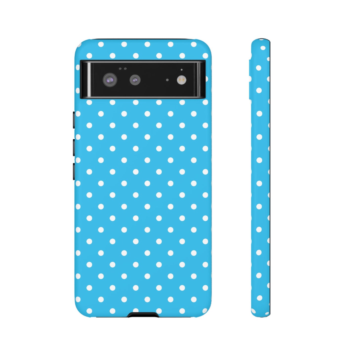 White dots on blue - Tough Cases