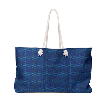 Anchors Away - Blue - Dark Blue 0c3f8b - Weekender Bag