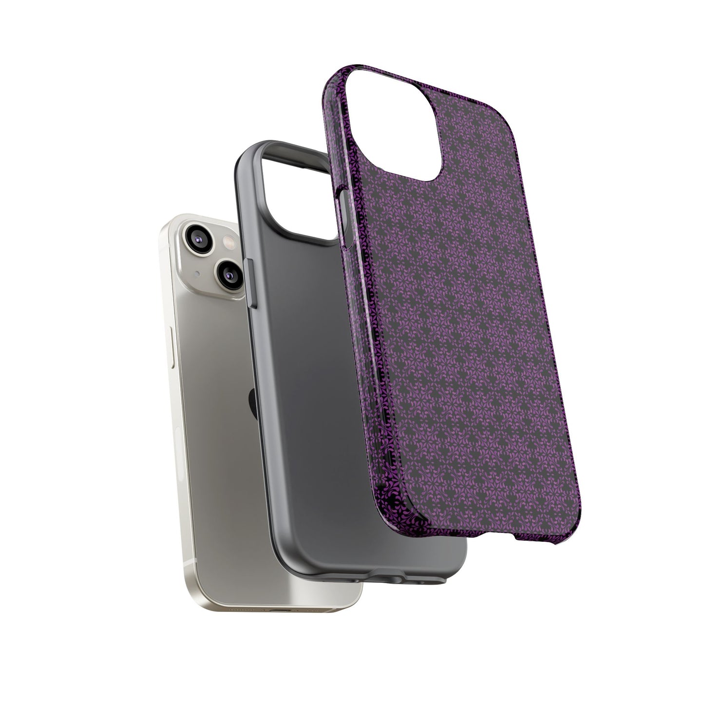 Vibrant Kaleidoscope - Purple - Black - Tough Cases