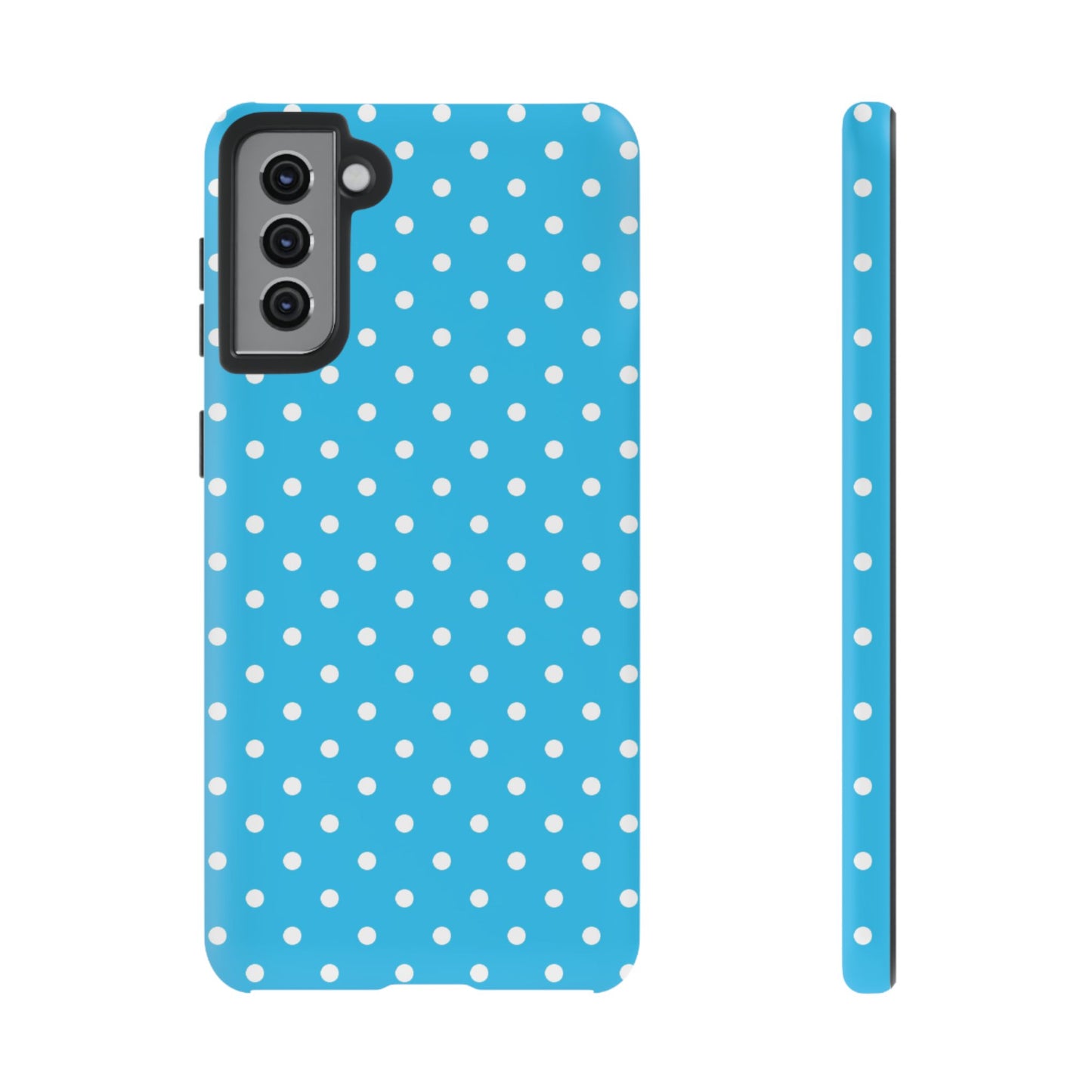 White dots on blue - Tough Cases