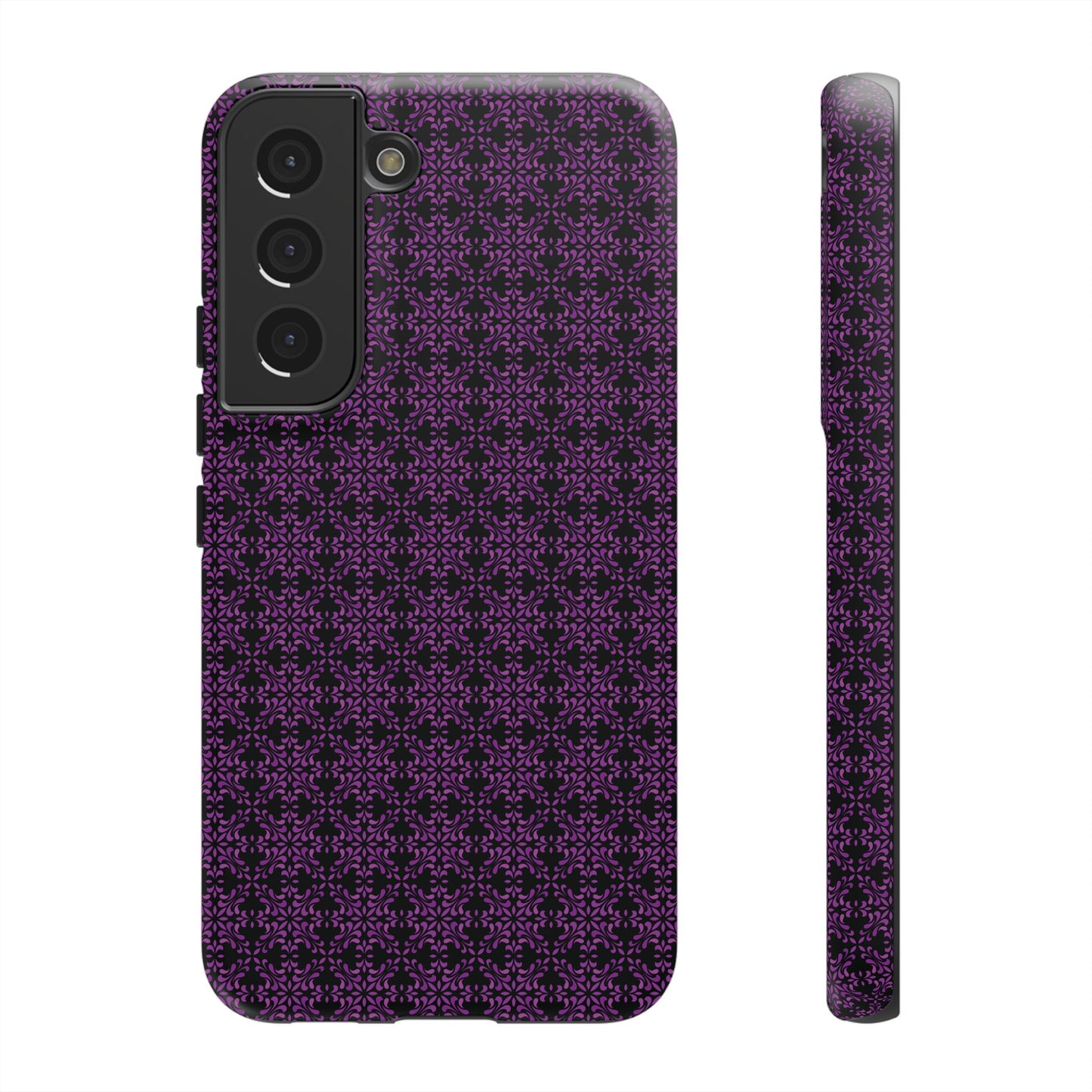 Vibrant Kaleidoscope - Purple - Black - Tough Cases