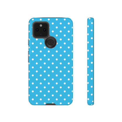 White dots on blue - Tough Cases