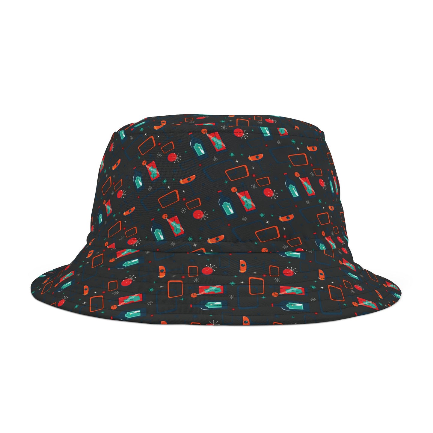 Cocktail Time - Black 000000 - Bucket Hat