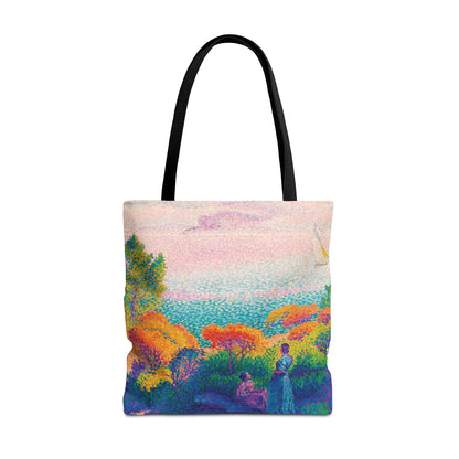 Henri Edmond Cross - Two Women by the Shore, Mediterranean - 1896 - Tote Bag