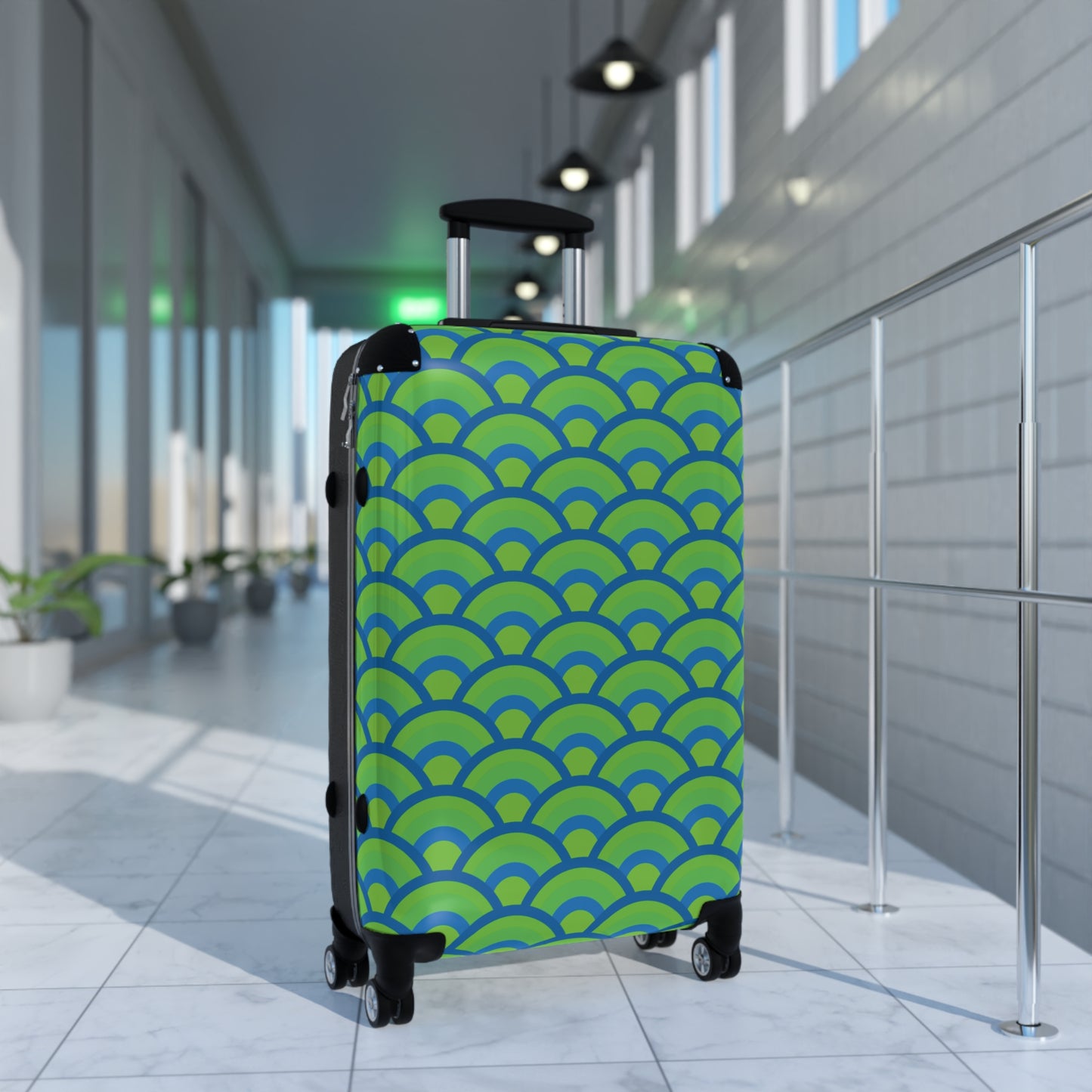 Green and Blue Sunrise - Suitcases