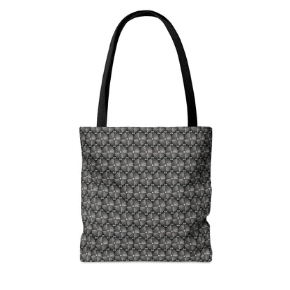 Letter Art - I - Gray - Black 000000 - Tote Bag