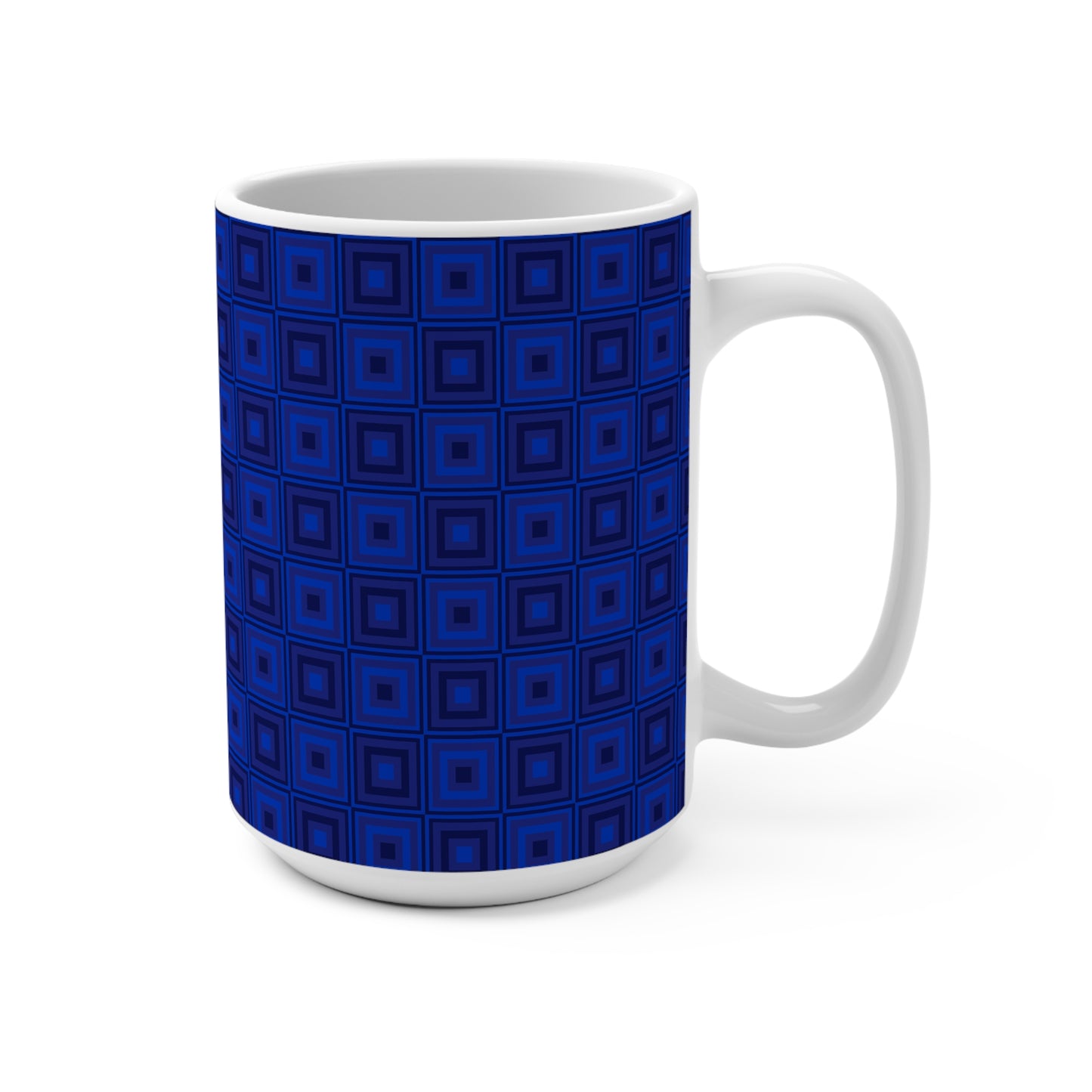 Blue Squares - Mug 15oz