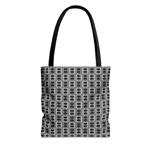 Letter Art - E - Black 000000 - Tote Bag