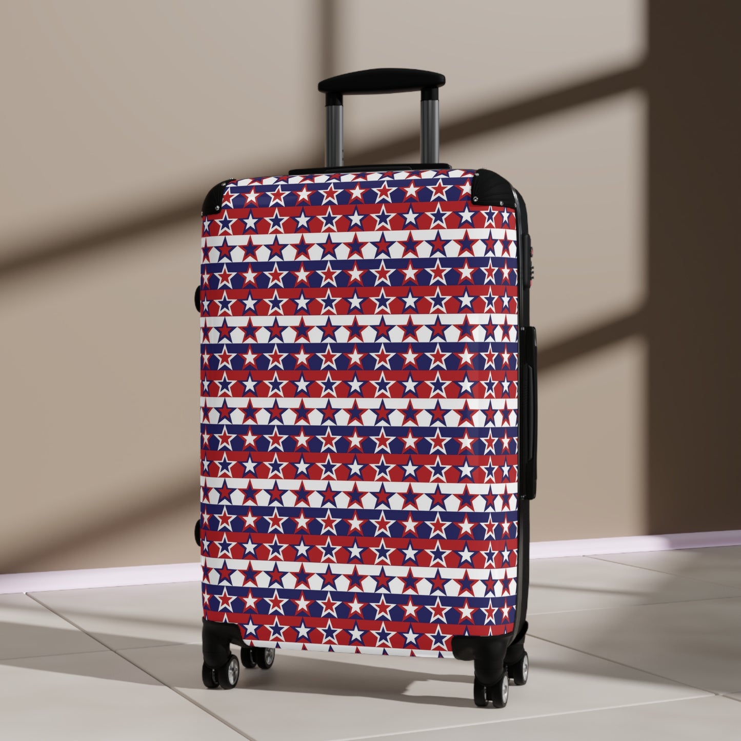 Red White and Blue Stars - Stripes - Suitcase