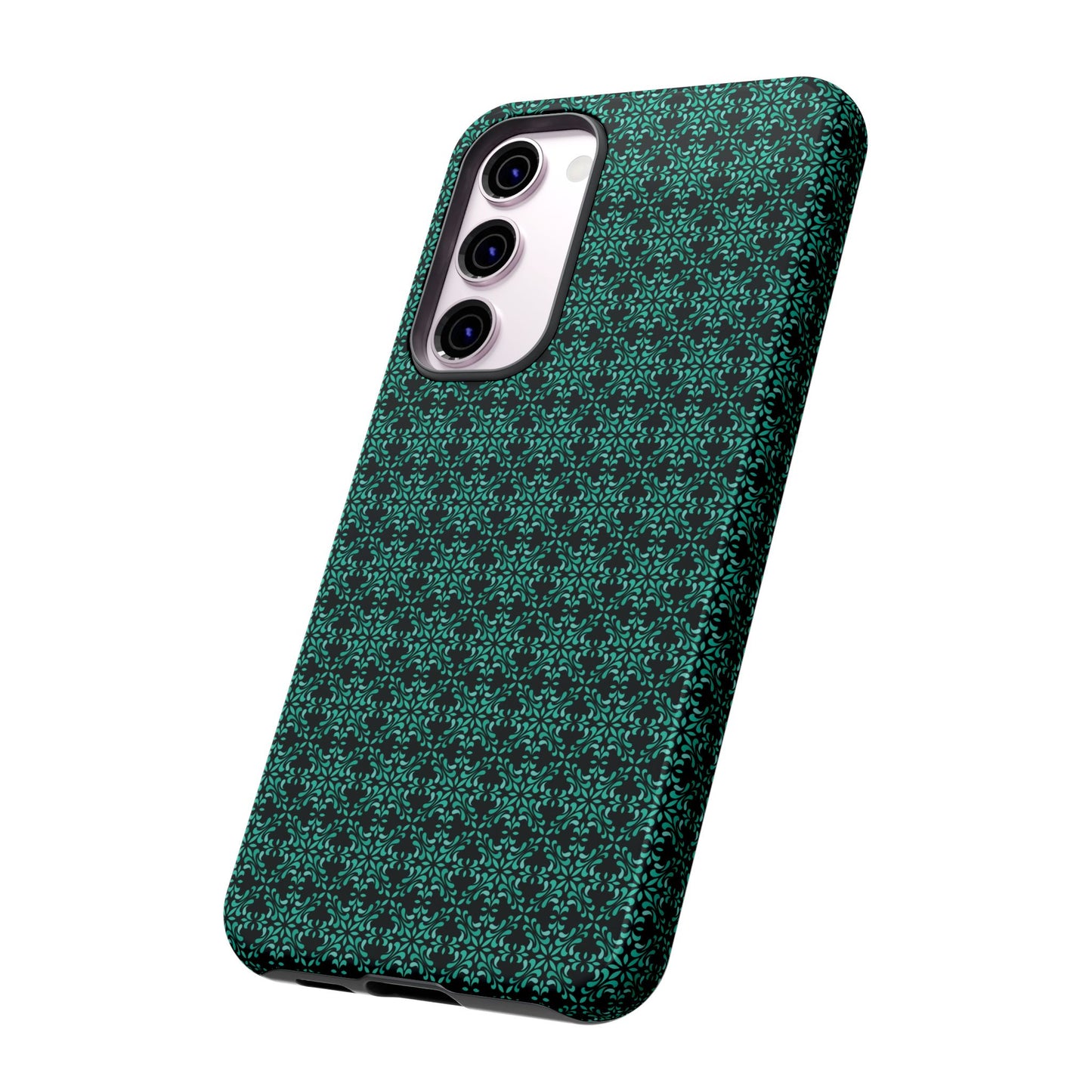 Vibrant Kaleidoscope - Turquoise - Black - Tough Cases