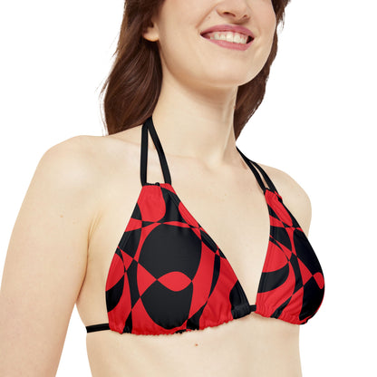 Scarlet Symphony - Black - Strappy Bikini Set