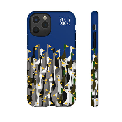 That is a LOT of ducks - Logo - Blue 003377 - Tough Cases