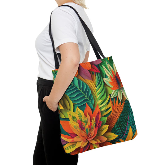 Large Tropical Flowers2 - Tote Bag