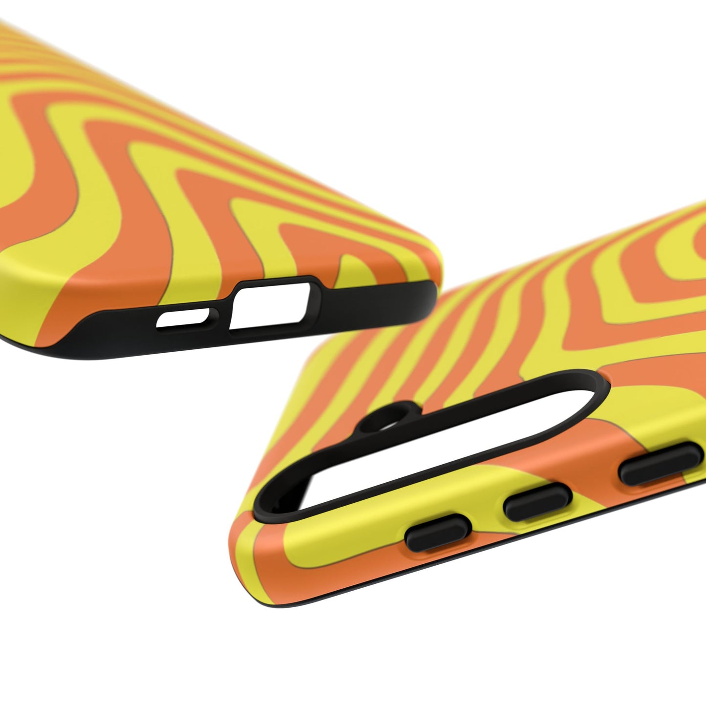 Retro wavy - Yellow and Orange - Tough Cases