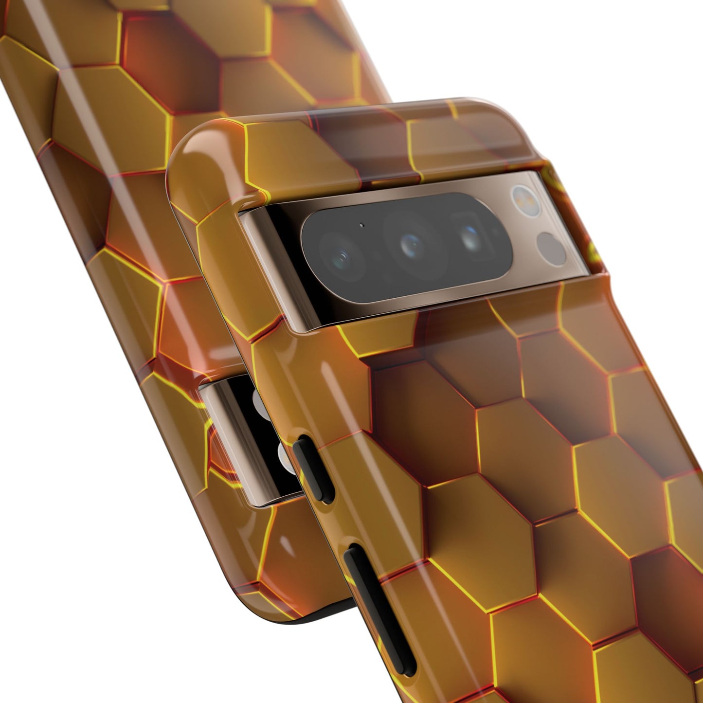 Hexagonal pattern - Gold - Tough Cases