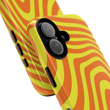 Retro wavy - Yellow and Orange - Tough Cases