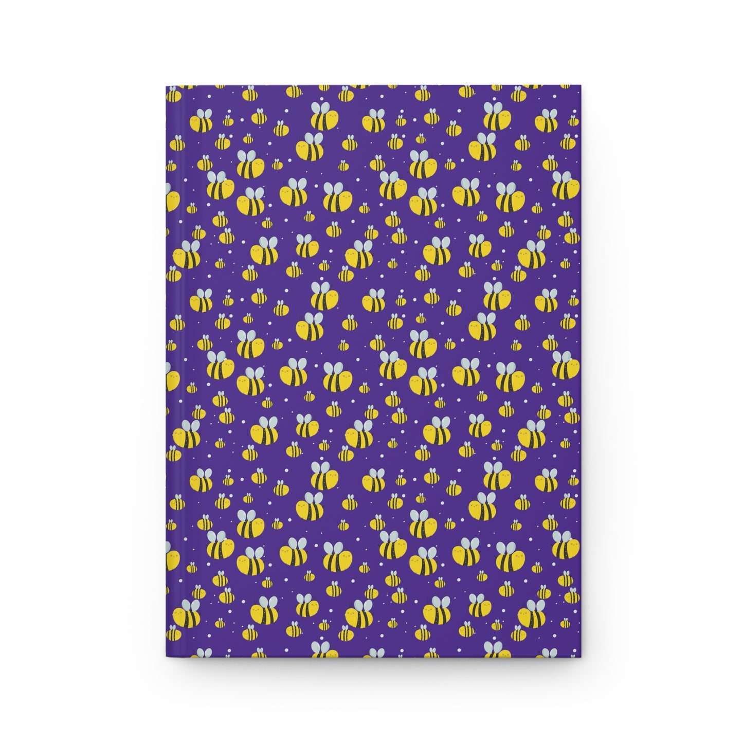 Lots of Bees - Purple Heart 5412AB - Hardcover Journal Matte