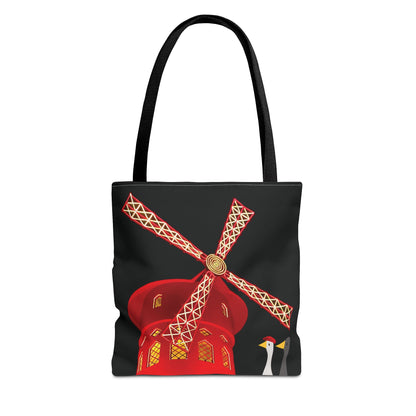 Ducks admiring Moulin Rouge - Tote Bag