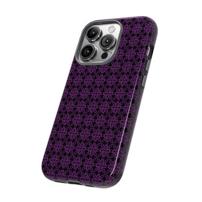 Vibrant Kaleidoscope - Purple - Black - Tough Cases