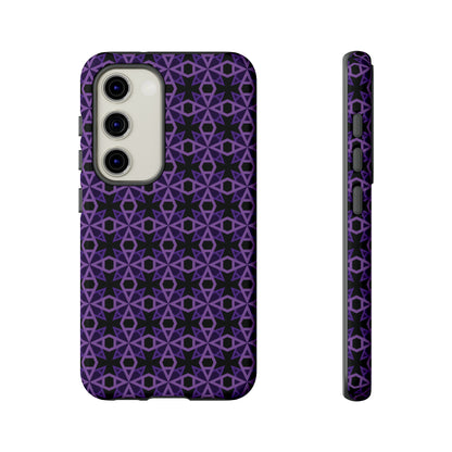 Letter Art - A - Purple - Black 000000 - Tough Cases