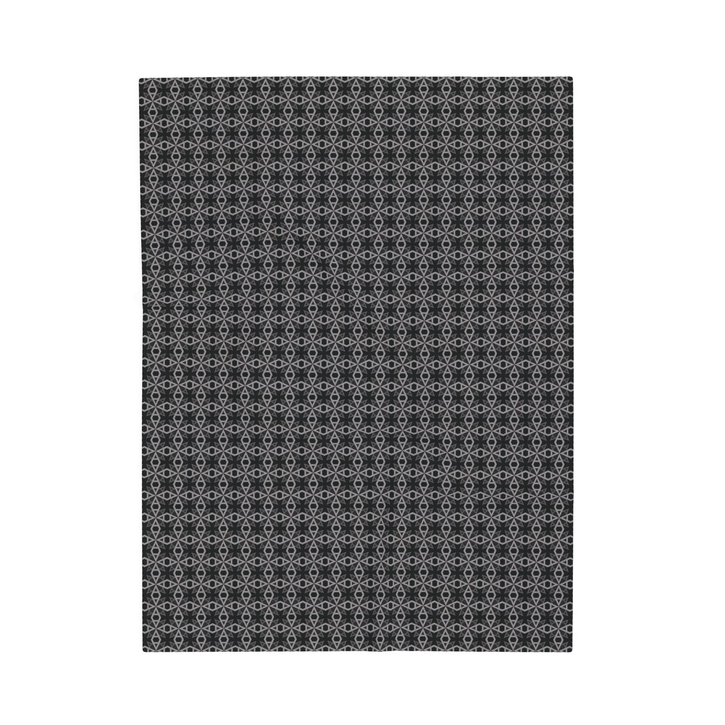 Letter Art - A - Gray - Black 000000 - Velveteen Plush Blanket