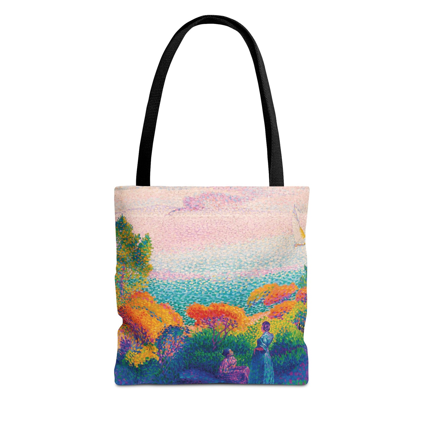 Henri Edmond Cross - Two Women by the Shore, Mediterranean - 1896 - Tote Bag