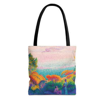 Henri Edmond Cross - Two Women by the Shore, Mediterranean - 1896 - Tote Bag