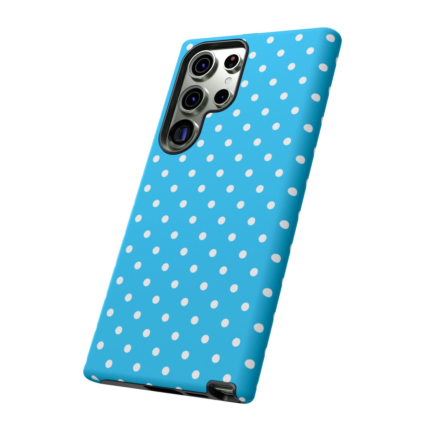 White dots on blue - Tough Cases