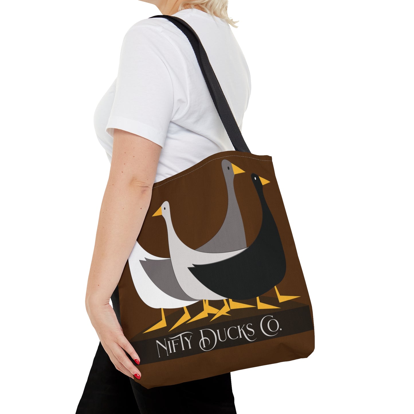 Nifty Ducks Co. Original Logo - Baker's Chocolate 643b13 - Tote Bag