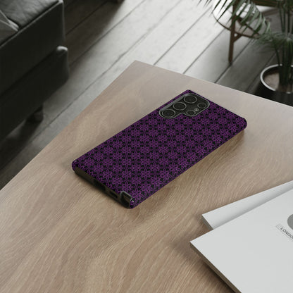 Vibrant Kaleidoscope - Purple - Black - Tough Cases