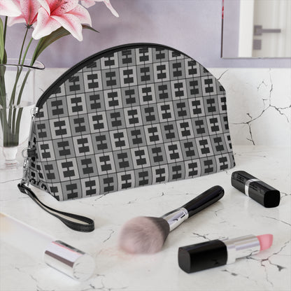 Letter Art - E - Black 000000 - Makeup Bag