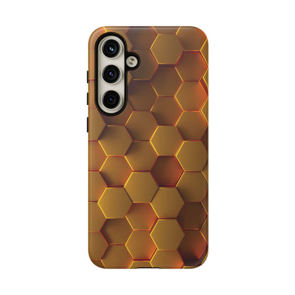 Hexagonal pattern - Gold - Tough Cases