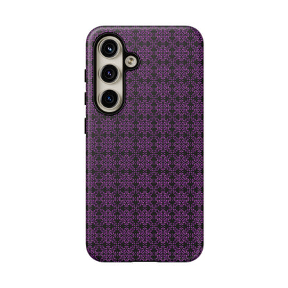 Vibrant Kaleidoscope - Purple - Black - Tough Cases