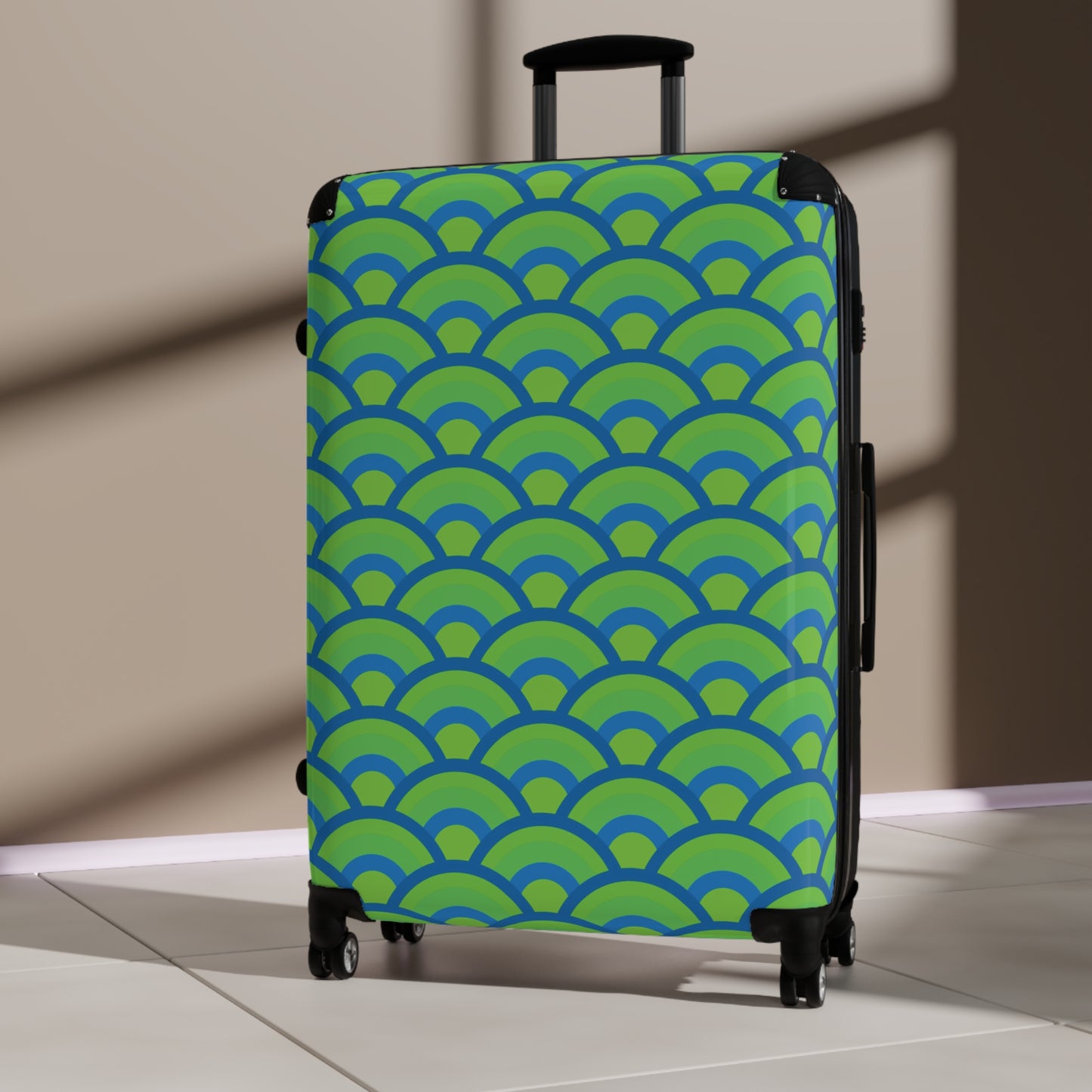 Green and Blue Sunrise - Suitcases