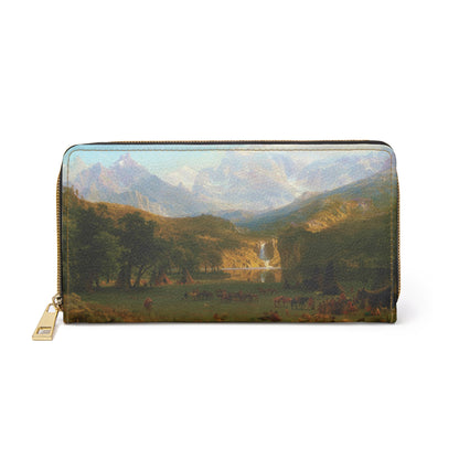 Albert Bierstadt - The Rocky Mountains - Lander's Peak - Zipper Wallet