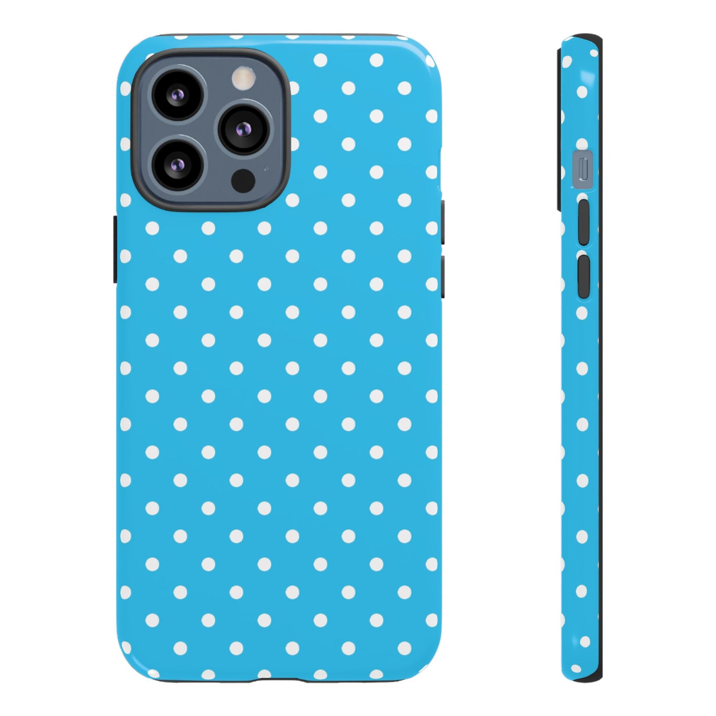 White dots on blue - Tough Cases