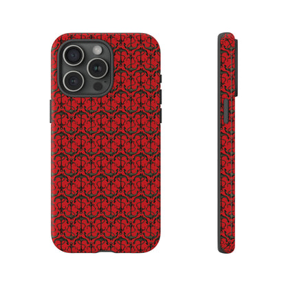 Anchors Away - Black Gray - Scarlet de0000 - Tough Cases