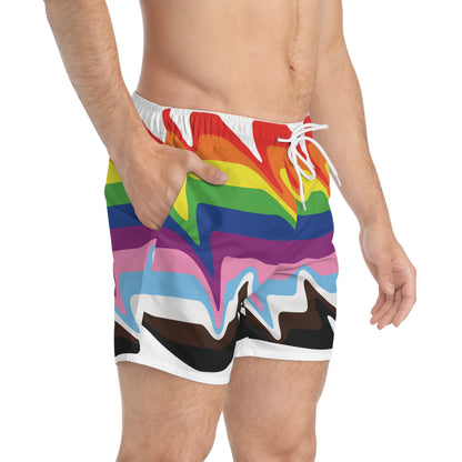 Pride - White ffffff - Swim Trunks